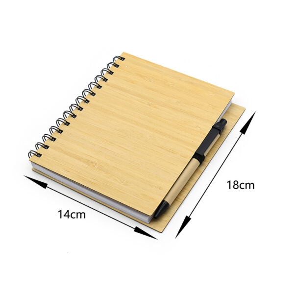 spiral note book recycled pen gift set
