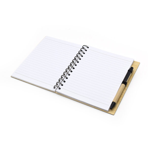 spiral note book recycled pen gift set - Image 2