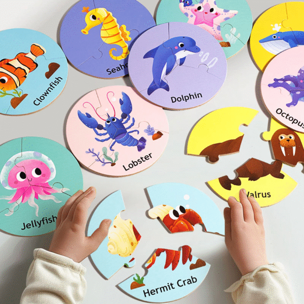 Diy Cartoon Animal Paper Puzzle - Image 2