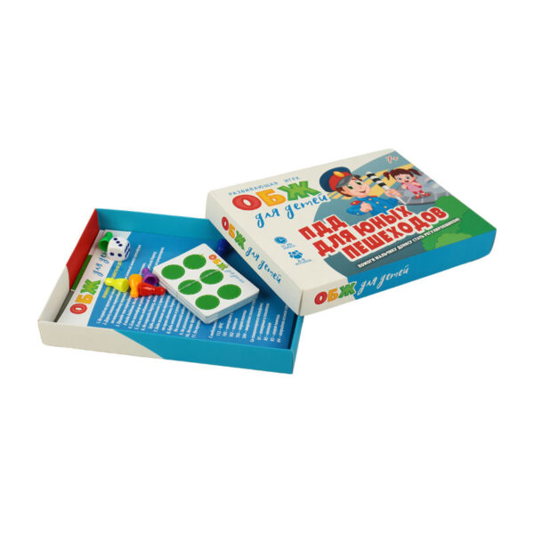 Paper Game Board and Plastic Dice Pieces - Image 3