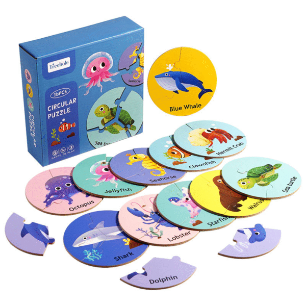 Diy Cartoon Animal Paper Puzzle