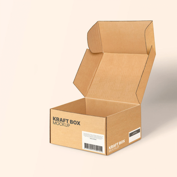 Custom Kraft Corrugated Box With Logo - Image 2