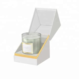 Fancy Design Logo Rigid Paper Candle Box