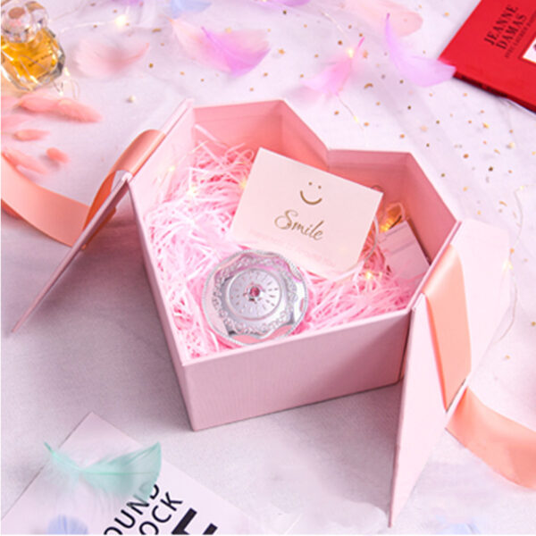 heart shaped gift box with ribbon - Image 2