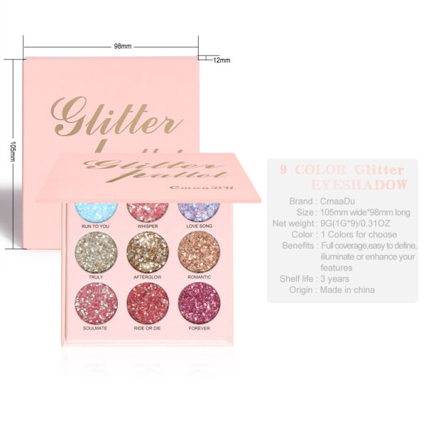 Matte Waterproof Glitter Eyeshadow - Image 3